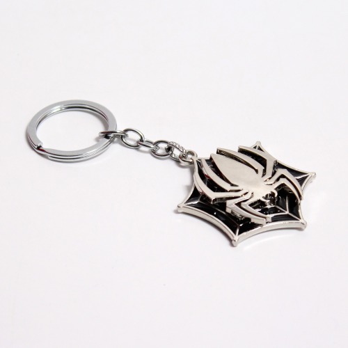 Spiderman Face Marvel Superhero Metal Keychain for Car Bike Men