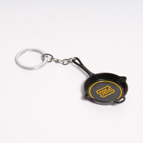 PUBG Frying Pan Metallic Black Keychain