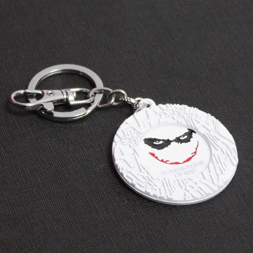 Fancy Joker Metal Keyring Keychain