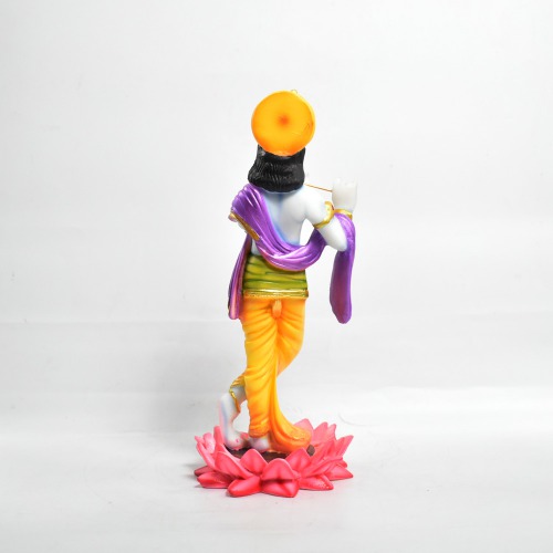 Krishna Standing In Lotus Statue | Decor Your Home | Office And Gift Your Relatives | Showpiece Figurines