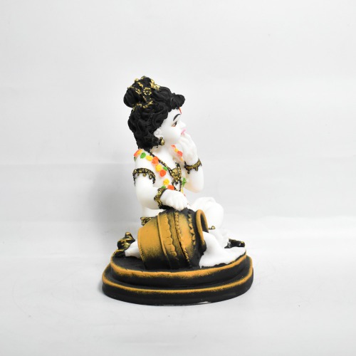Bal Krishna With Makhan Murti | Showpiece Figurines| Religious Idol | Gift Article | Decor Your Home