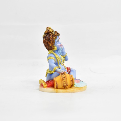 Sitting Bal Krishna With Makhan Statue | Krishna Idol Statue Showpiece Murti for Home |Decor Your Home