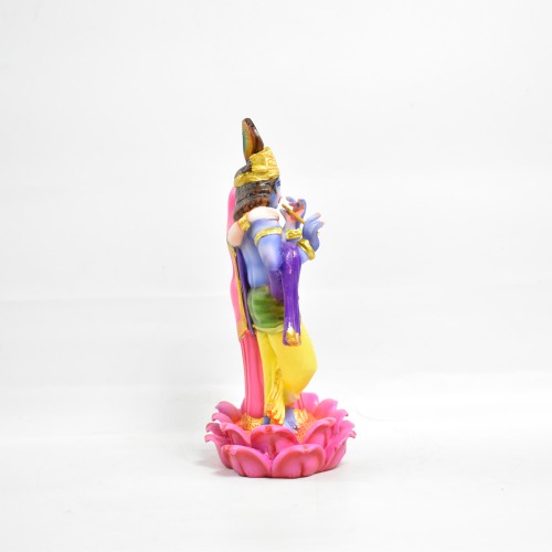 Radha Krishna Standing In Lotus Statue | Krishna Murti Statue Radha Krishna Love Couple Statue Idol