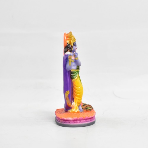 Small Statue Radha Krishna With Peacock Statue | Radha Krishna Idol Statue Showpiece Murti for Home