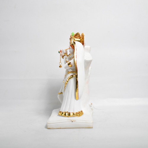 White Colour Radha Krishna Murti | Radha Krishna Idol Statue Showpiece Murti for Home |Decor Your Home