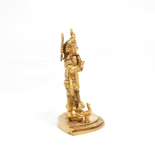 Brass Radha Krishna Pair Idol | Murti for Temple Home Decor Entrance Statue Wedding Gift | Krishna Brass Statue