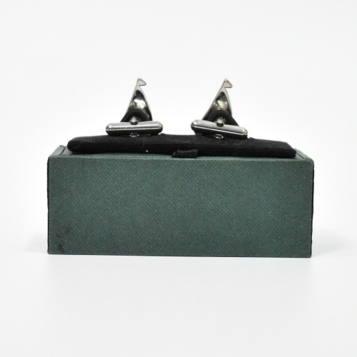 Cufflinks For Men Stainless Steel Boat Design Cuff links With Enamel Finish Cuff links for Men And Boys.