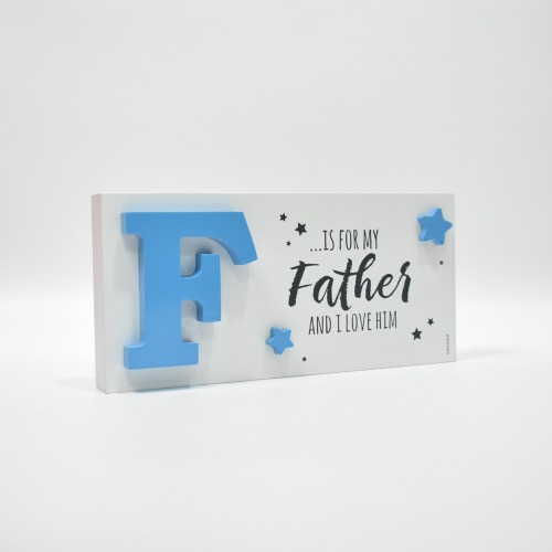 Quotation Frame F is for my Father With Greeting  | Father's Day