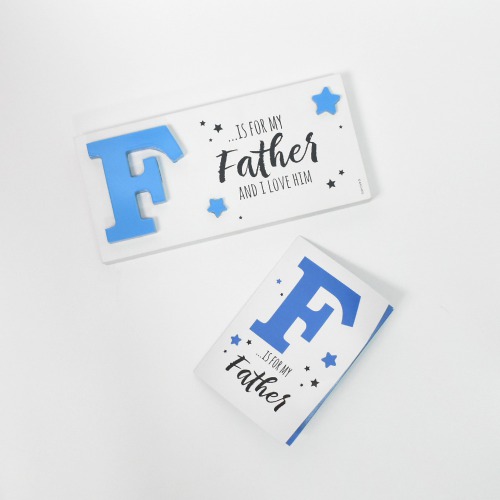 Quotation Frame F is for my Father With Greeting  | Father's Day