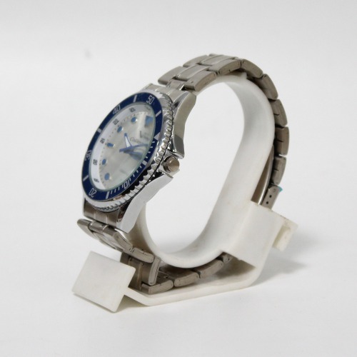 V9 Collection Blue And Silver Dial Silver Stainless Steel Strap Watch | Watch for Men & Boys | Wrist Watches Metal