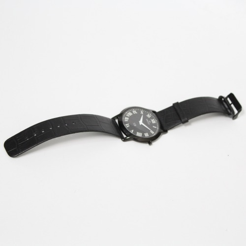 Swiss Black Dial With Black Belt Strap Watch | Watch for Men & Boys | Wrist Watches for Men