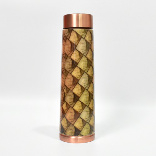 Valley Copper Printed Water Bottle | Designer Copper Bottle 950ml