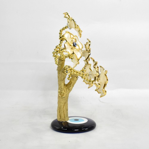 Golden Evil Eye Tree For Protection, Good Luck Charm and Stability fine Quality of Polyresin For Vastu