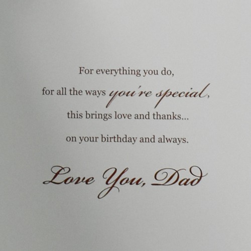 Father Like you Can Always be Counted on to Give Guidance and Loving Care | Father's Day Greeting Card