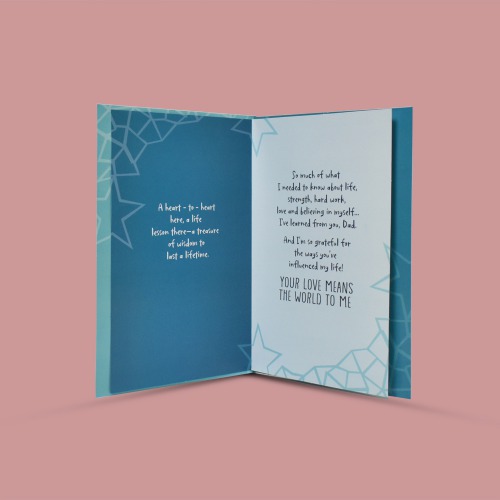 Dearest Dad Your Love makes All the Differences in My World | Father's Day Greeting Card