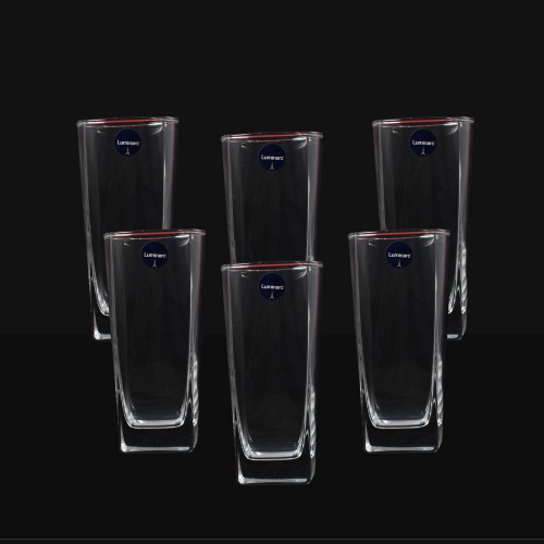 Atlas Cool 213 ML Tumbler | Transparent | Set of 6 Pcs