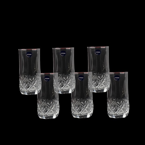 Luminarc Brighton 15.75 Ounce Cooler Glass 6 Piece Set