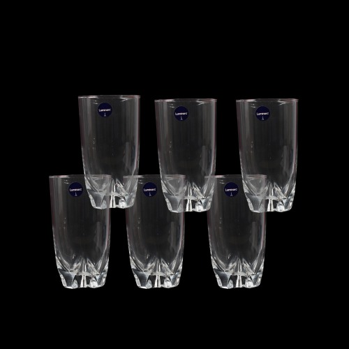 Luminarc Lisbonne Highball Tumbler Set, 330ml, Set of 6, Transparent