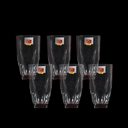 Classic Crystal Cut Tumbler - Juice, Water Glass - 6 Pieces