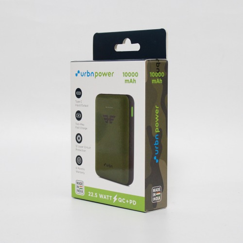 URBN 10000 mAh lithium Power Bank with 12 Watt Fast Charging