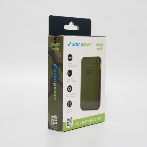 URBN 10000 mAh lithium Power Bank with 12 Watt Fast Charging