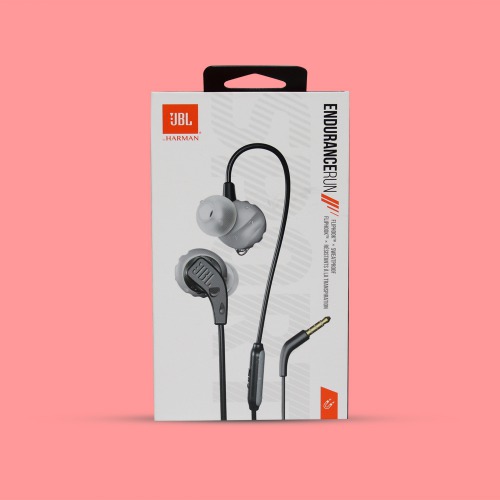 JBL Endurance Run Sweat-Proof Sports in-Ear Headphones with One-Button Remote and Microphone (Black)