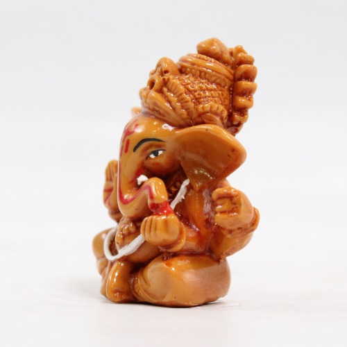 Brown Colour Ganesha Ganpati Idol For Car Dashboard Home & Office | Spiritual | Ganesha Murti | Car Dashboard