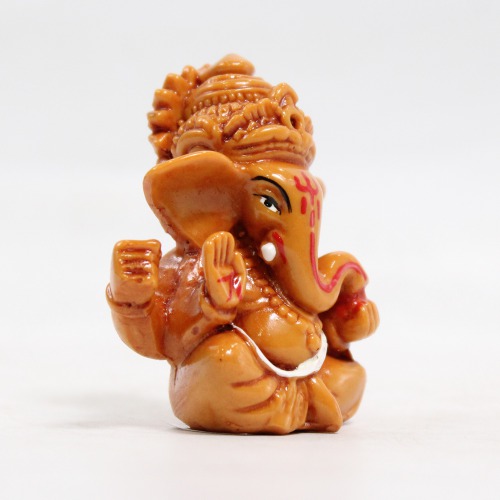 Brown Colour Ganesha Ganpati Idol For Car Dashboard Home & Office | Spiritual | Ganesha Murti | Car Dashboard