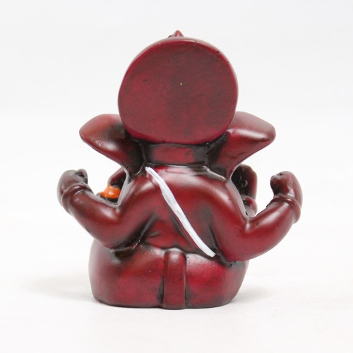 Brown Colour Ganesha Ganpati Sitting Idol For Car Dashboard Home & Office | Spiritual | Ganesha Murti