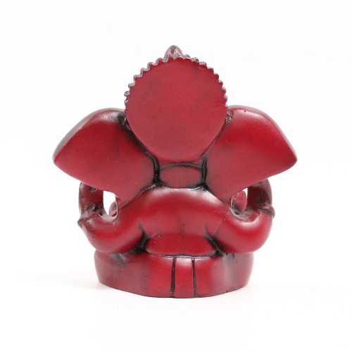 Brown Colour Ganesha Ganpati With Big Ears Sitting Idol For Car Dashboard Home & Office | Ganesha Murti