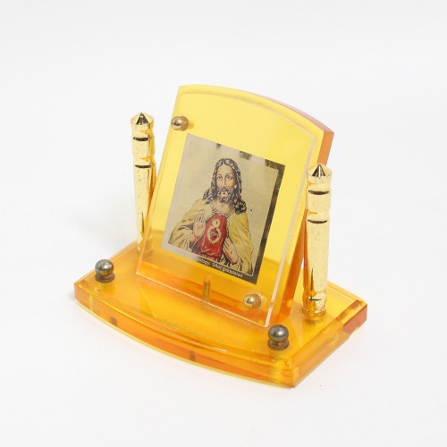 Jesus Photo Frame Yellow Colour Statue | Photo Frame Painting Wall Hanging Home Decoration Living | Bed Room