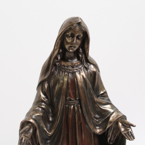 Bronze Mother Mary Showpiece Sacred Heart Mary Statue for Home Decor Catholic Mary Figurine Big Size