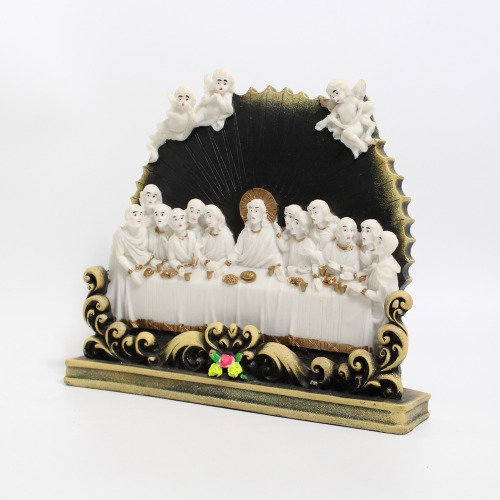 Resin Jesus Last Supper Replica Showpiece Fiber Finish Home Decor Showpiece | House Warming for Living Room