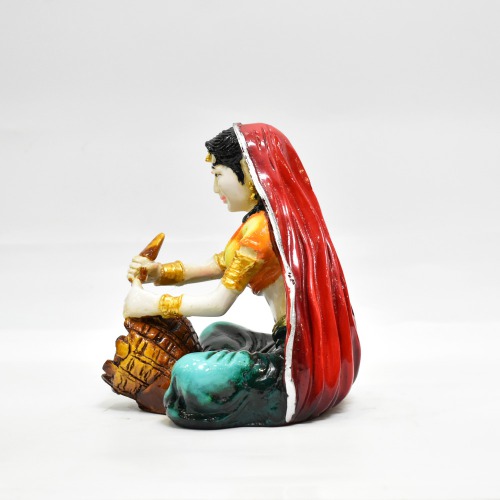 Rajasthani Lady Decorative Statue For Home Decor