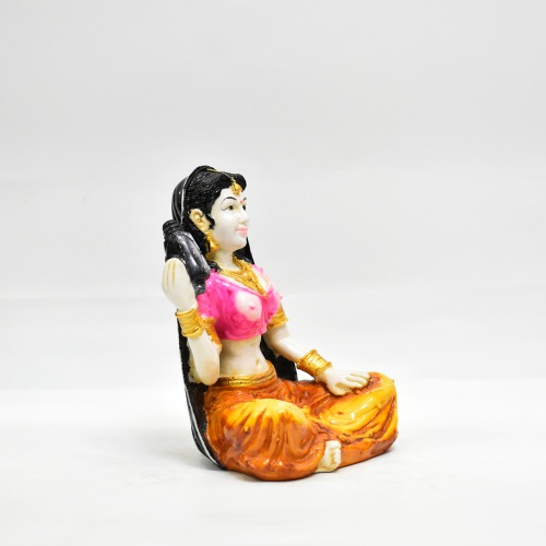 Rajasthani Lady Statue For Home Decor