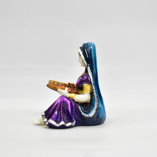 Polyresine Soop Women Rajasthani Showpiece For Home Decor