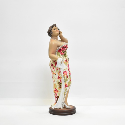 Fat Woman Figure Statue Lady Figurine Sculpture Resin Desktop Decor Stand | Resin Elegant Fat Lady