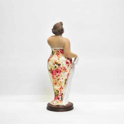 Fat Woman Figure Statue Lady Figurine Sculpture Resin Desktop Decor Stand | Resin Elegant Fat Lady