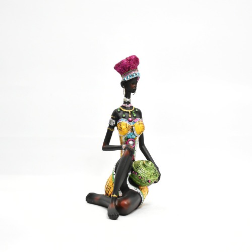 Poly resin Nigro Lady Idol for Home Decor |Sculpture Resin Desktop Decor