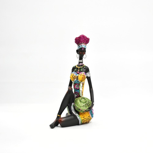 Poly resin Nigro Lady Idol for Home Decor |Sculpture Resin Desktop Decor