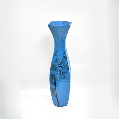 Ceramic Flower Vase For Home Decor Handmade Centrepiece For Table Decorative Showpiece Corporate Gift Blue