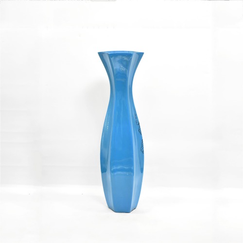 Ceramic Flower Vase For Home Decor Handmade Centrepiece For Table Decorative Showpiece Corporate Gift Blue