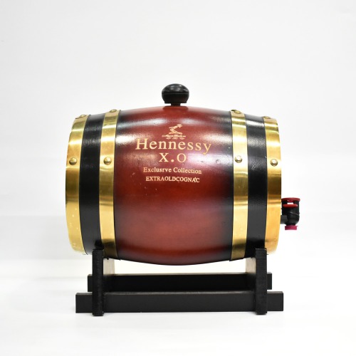 Teak Wood Barrel Liquor Decanter