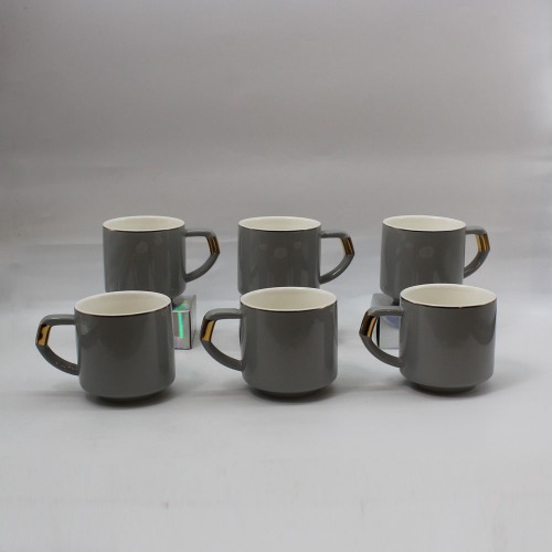 Tea Set With 6 Cups And Kettle | Tea Kettle Pot | Gray Colour | Tea Set