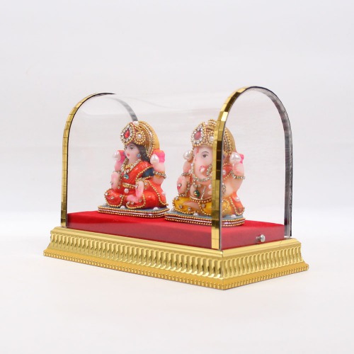 Small Saraswati And Ganesha Cabinate Murti | Ganesha Murti | Ganesha | Statue For Living Room