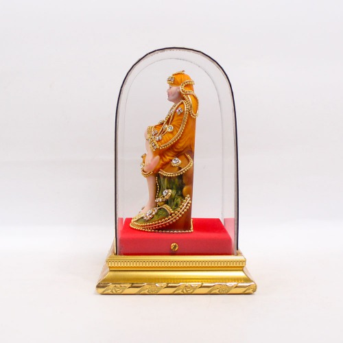 Sai Baba Sitting On Stone Cabinet Murti | Suitable For Home Temple And Home Decor Hall And Living Room