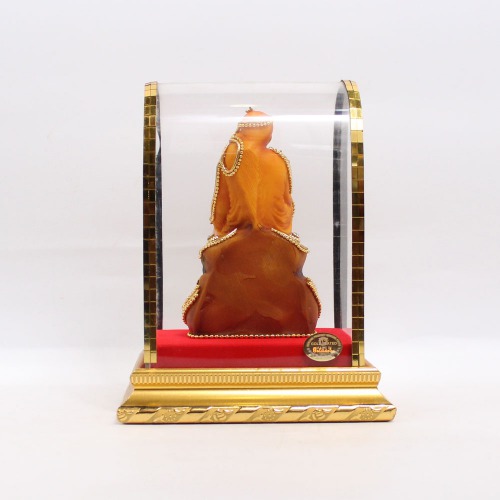 Sai Baba Sitting On Stone Cabinet Murti | Suitable For Home Temple And Home Decor Hall And Living Room