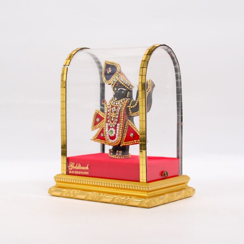 Red Shrinathji Cabinet Murti | Shrinathji Murti | Shrinathji | Statue For Living Room | Shrinathji showpiece