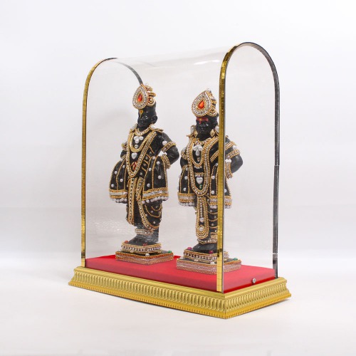 Murti of Lord Shri Vitthal Rukmini Rukhamai God Murti Idol Statue For Pooja Room Car Decor And Home Temple