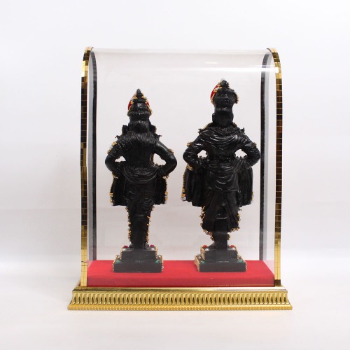 Murti of Lord Shri Vitthal Rukmini Rukhamai God Murti Idol Statue For Pooja Room Car Decor And Home Temple